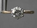 Solitaire Diamond Engagement Ring 1920s Solitaire Diamond Engagement Ring 1920s